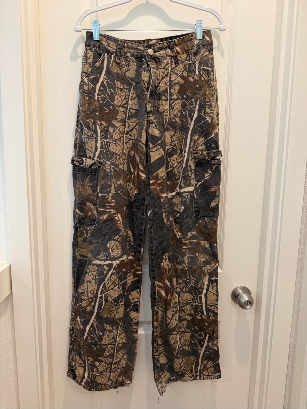SHEIN Men's Camouflage Cargo Pants - Brown & Black